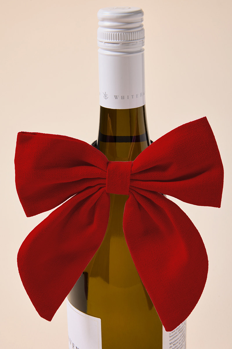 how to tie a bow on a bottle