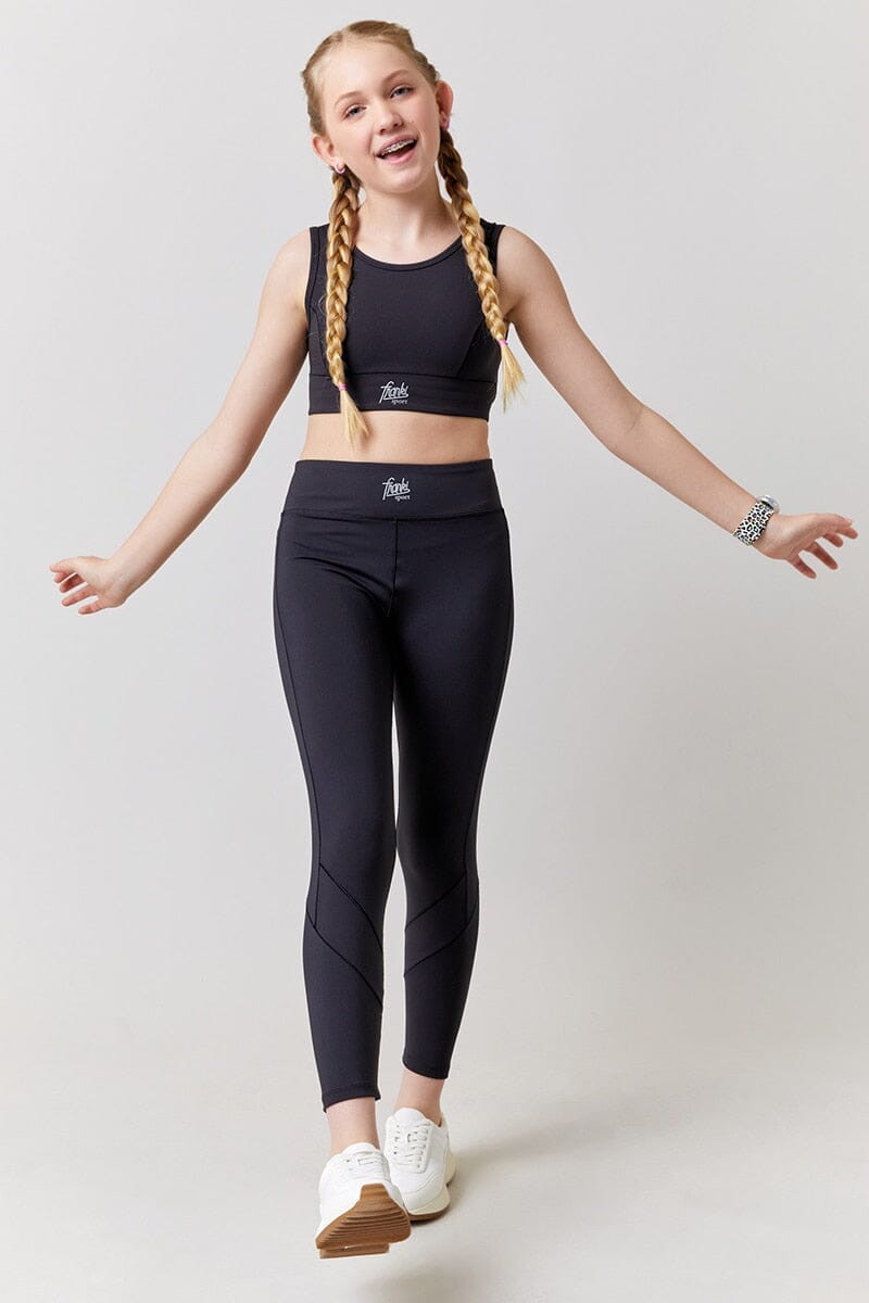 Hello Franki Sport Black Leggings For Girls
