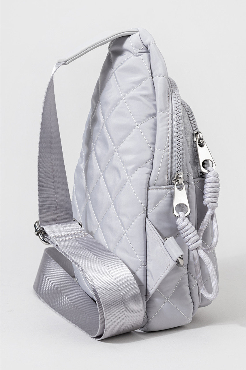 Soft Fabric Quilted Multi Pocket Sling Bag – Arham Smart