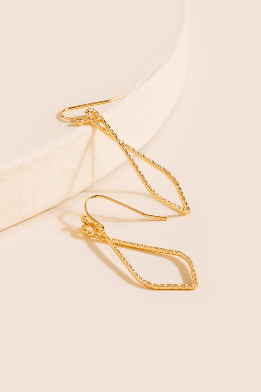 Monica Thin Knife Cut Drop Earrings | francesca's®