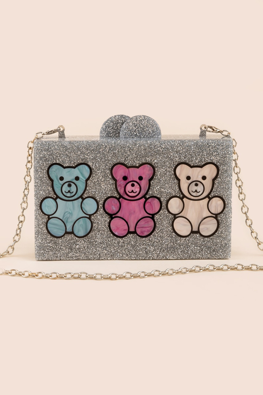 BETSEY JOHNSON Teddy Gummy Bear Novelty Crossbody Bag Blue Kitsch NWT | eBay