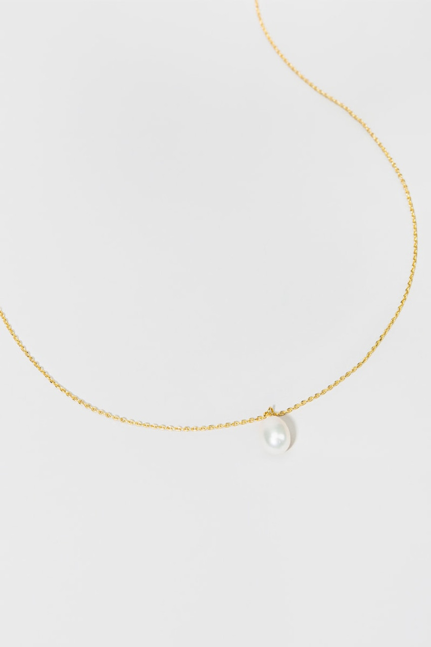 Ellie Freshwater Pearl 14K Gold Dipped Necklace