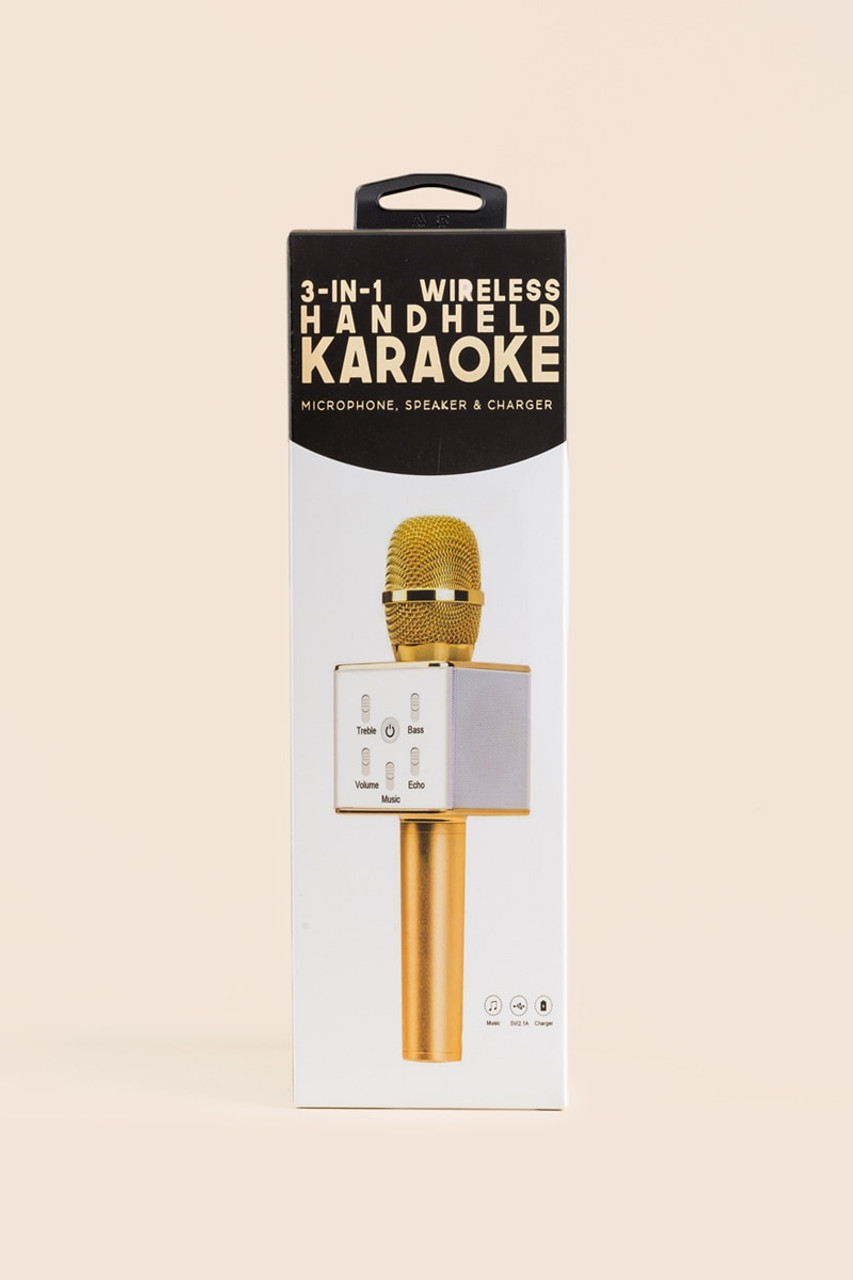 Rose Gold Wireless Handheld Karaoke Mic