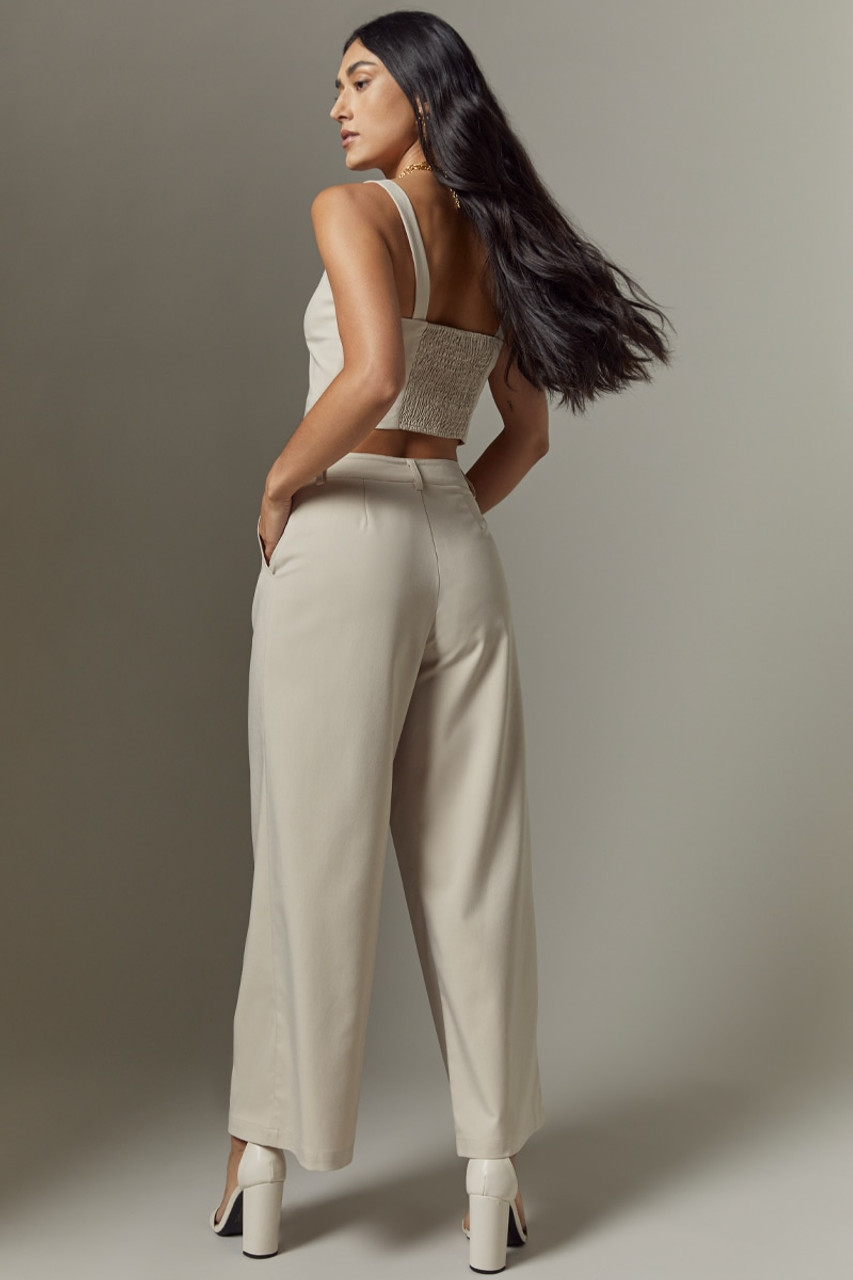 Cindy Tailored Fluid Culotte Pants