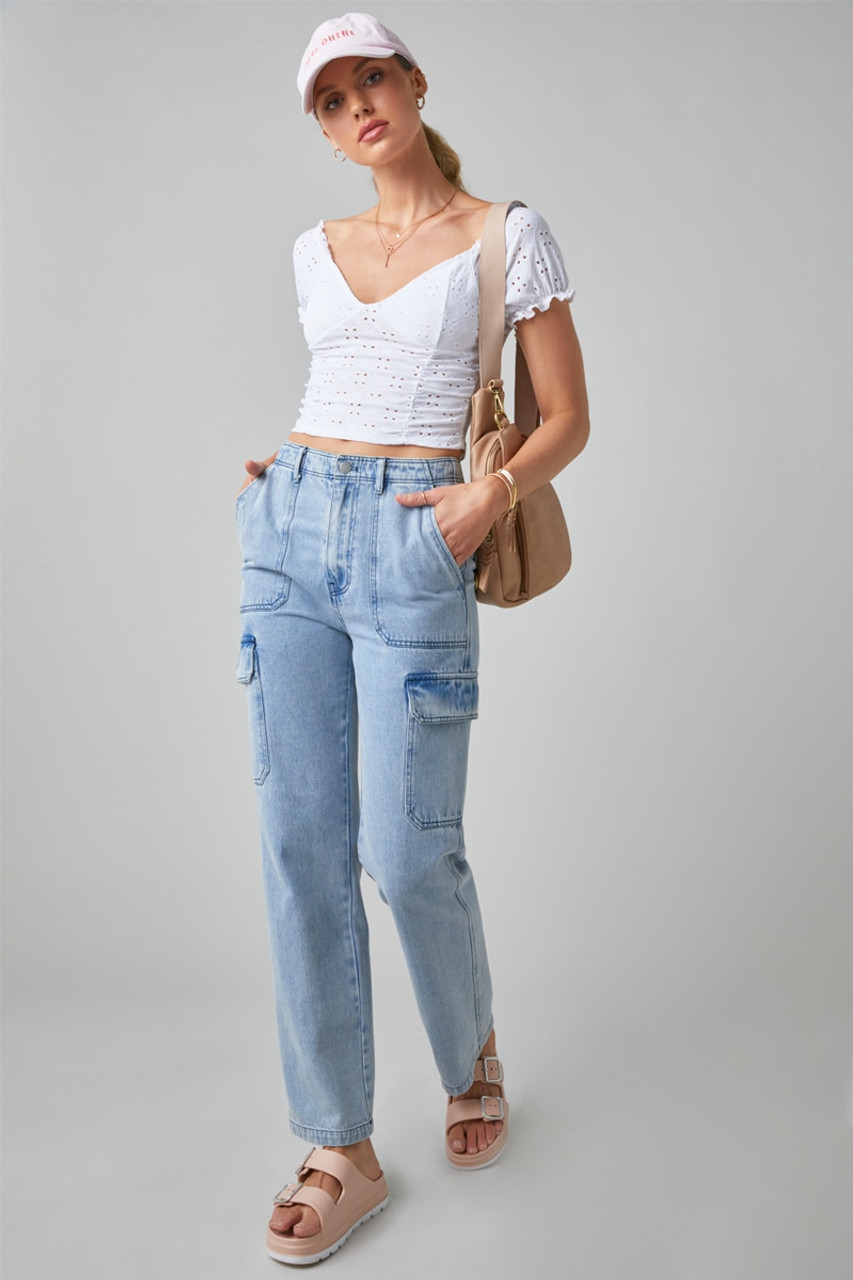 Brandy Melville MCKENNA FLORAL LACE TOP Tan - $33 (66% Off Retail