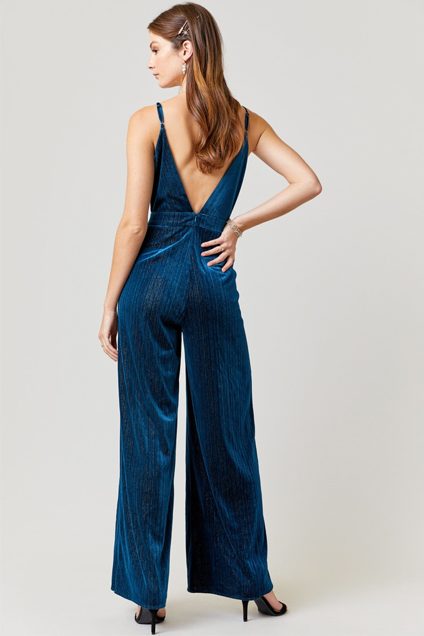 Eloise Shiny Velvet Jumpsuit