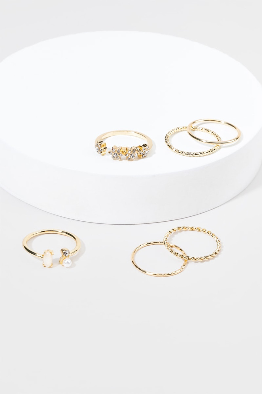 Renegade Ring Set of 4 Gold | Stella & Dot