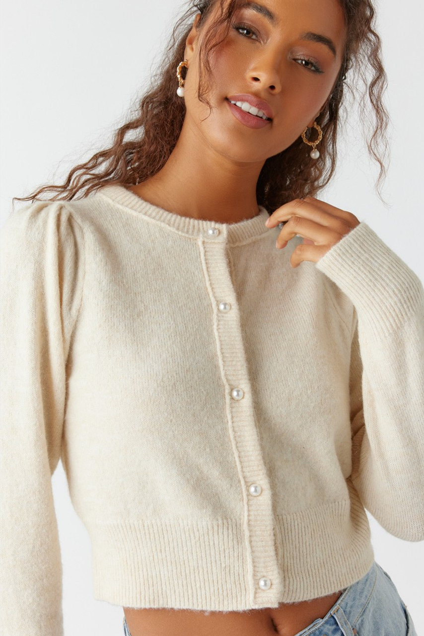 Gaby Pearl Button Cardigan