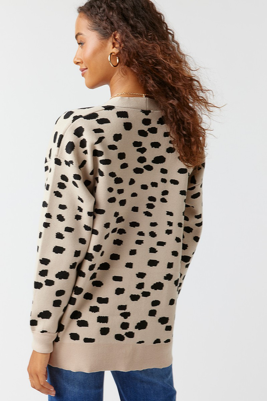 Isabelle Abstract Animal Print Cardigan