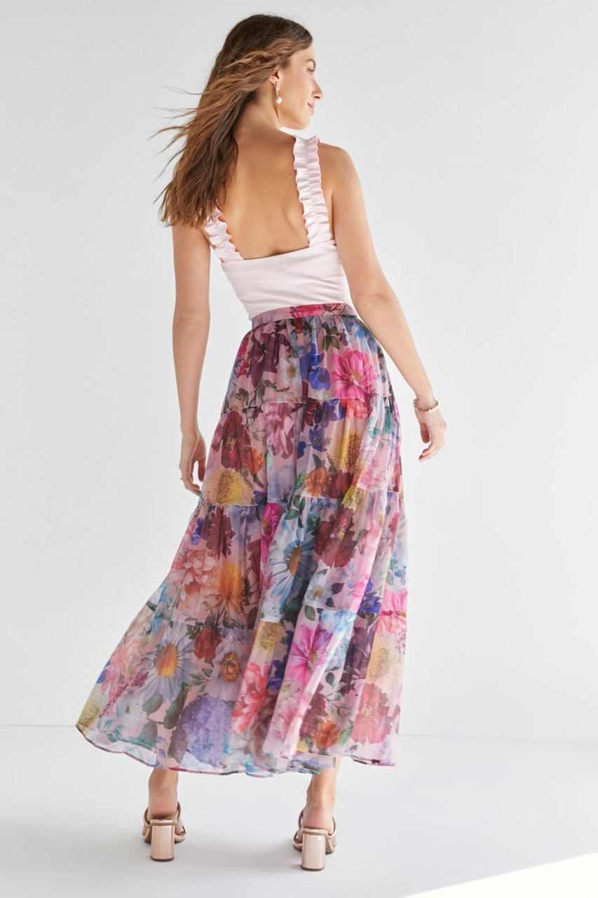Alyssa Printed Maxi Skirt