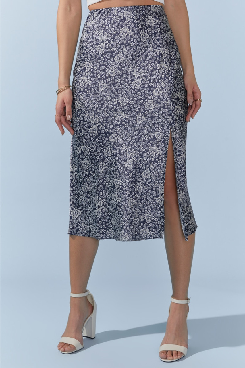 スカート MAIOLICA PRINT SILK SKIRT DOLCE&GABBANA Maiolica printed silk-blend crepe de chine
