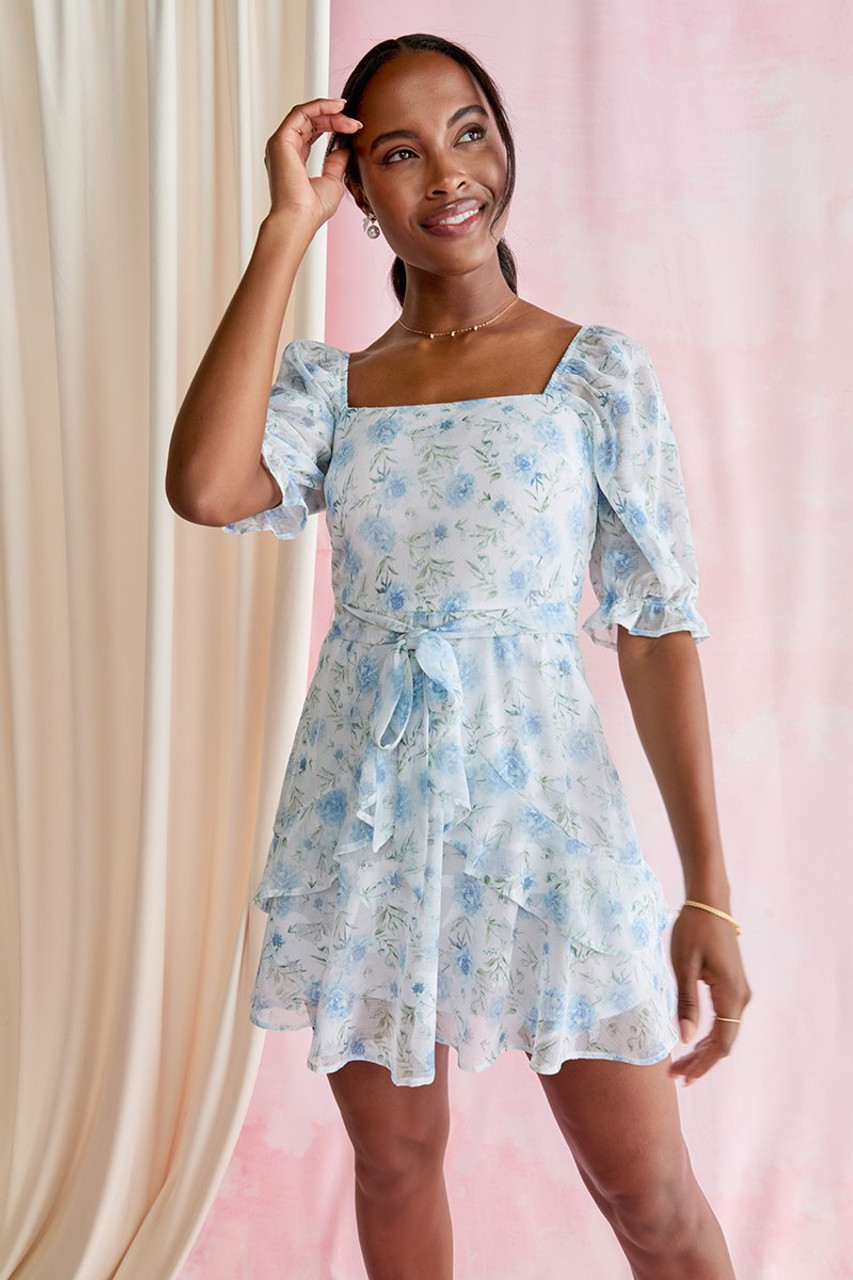 Floral Jacquard Dress