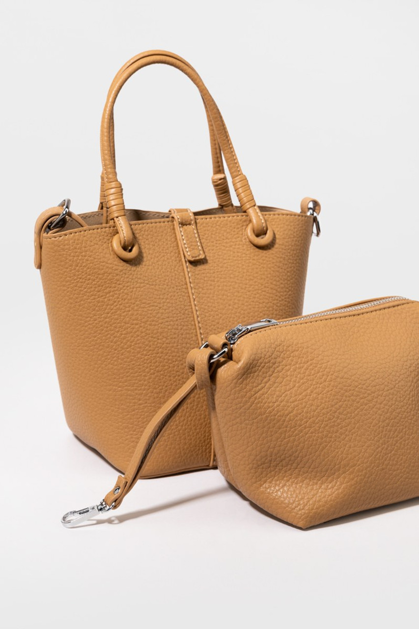 Janelle Pebbled Vegan Leather Tote Bag