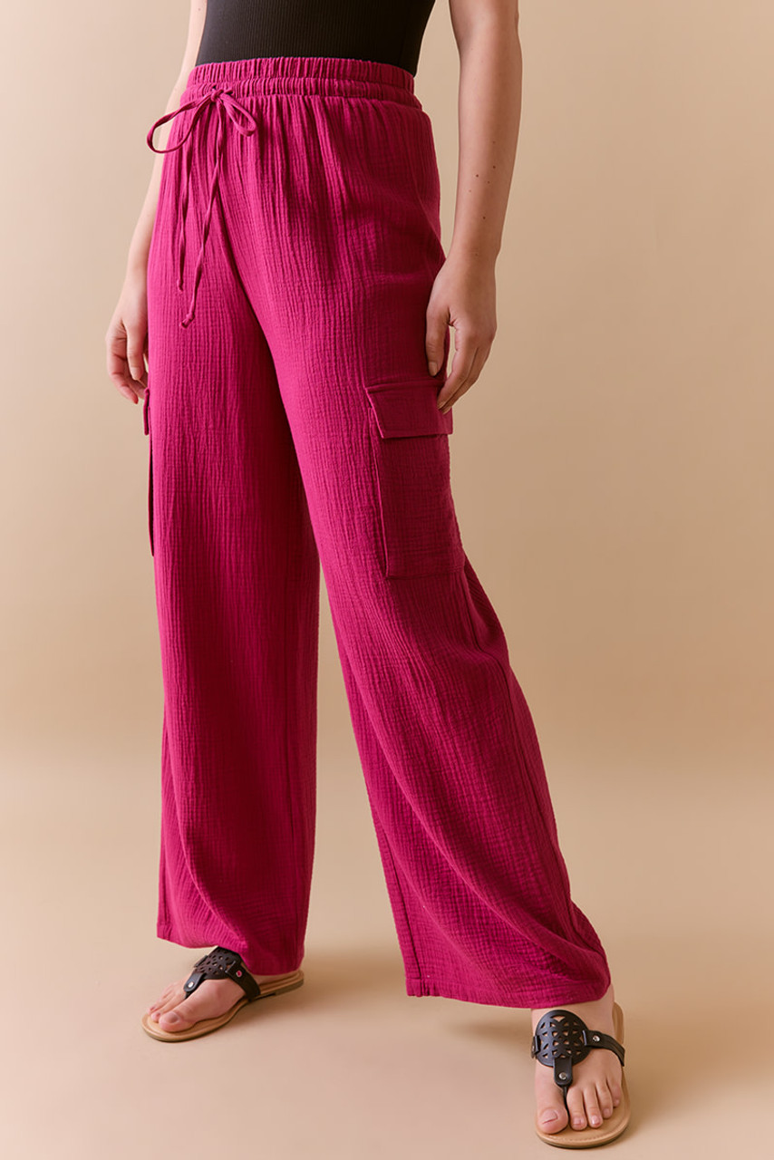 Carole Gauze Cargo Pants