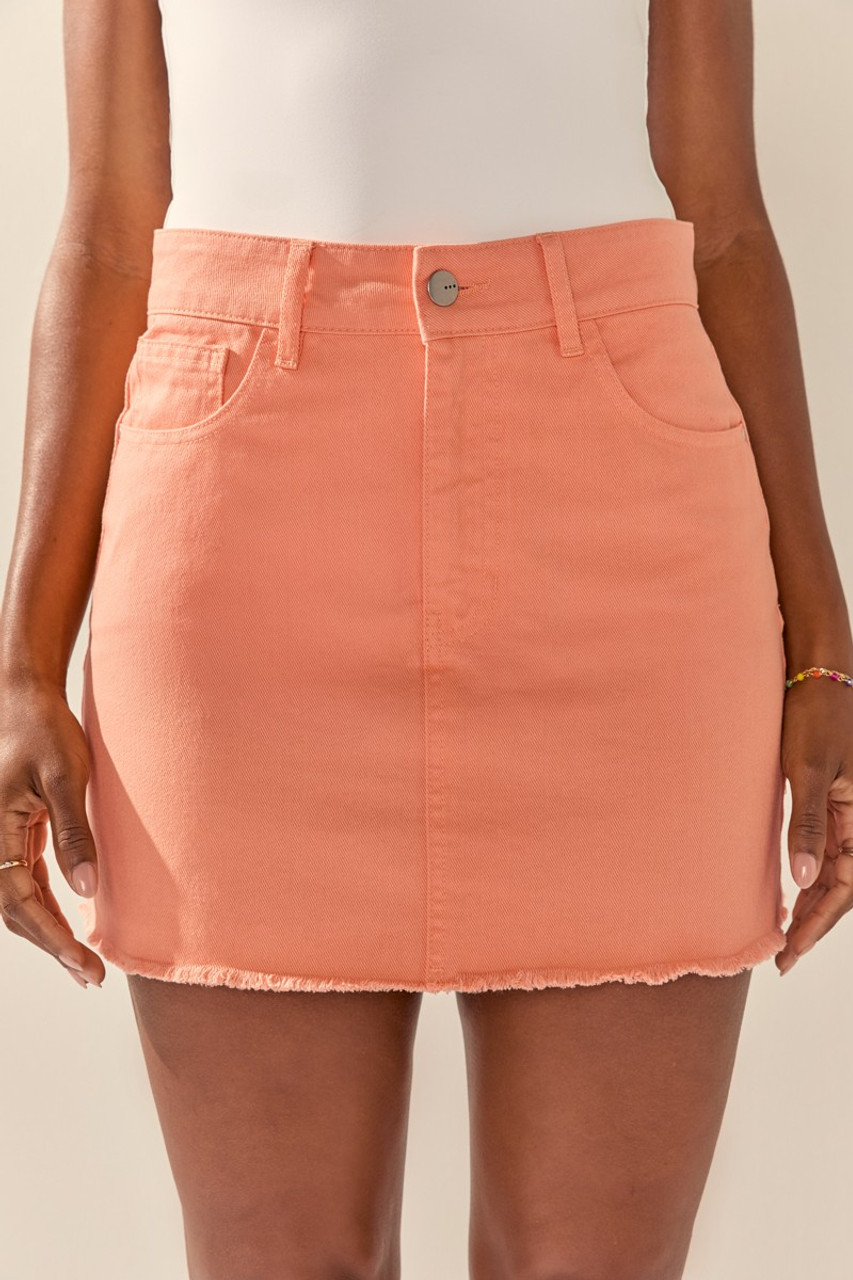 Jessa Fray Bottom Denim Mini Skirt
