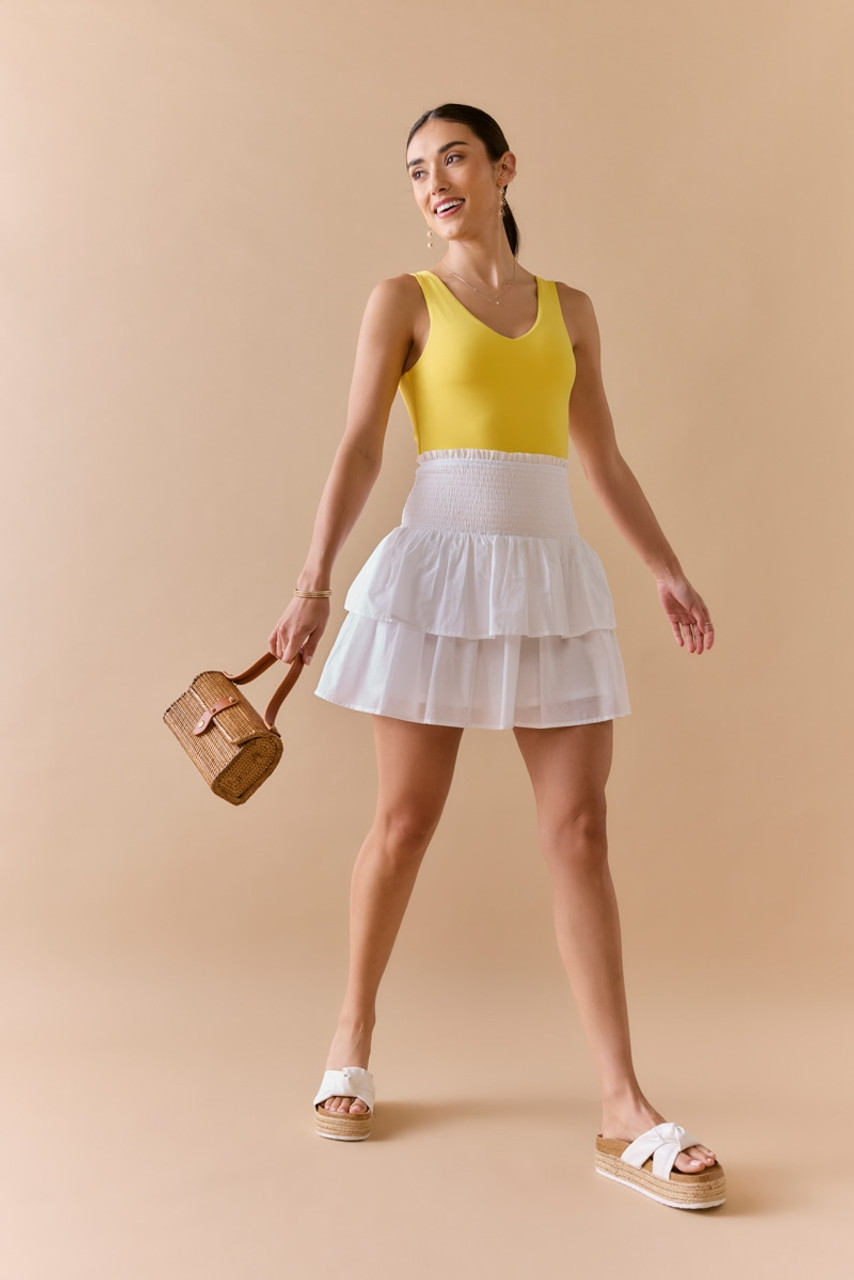Venessa Ruched Flippy Mini Skirt | francesca's®