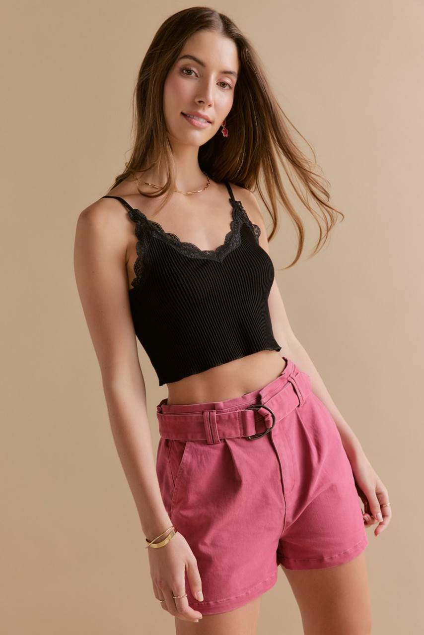 DIANTE Belted Tight Shorts 72 BECベージュ 101e98e583c5b7b11265d0faae9837