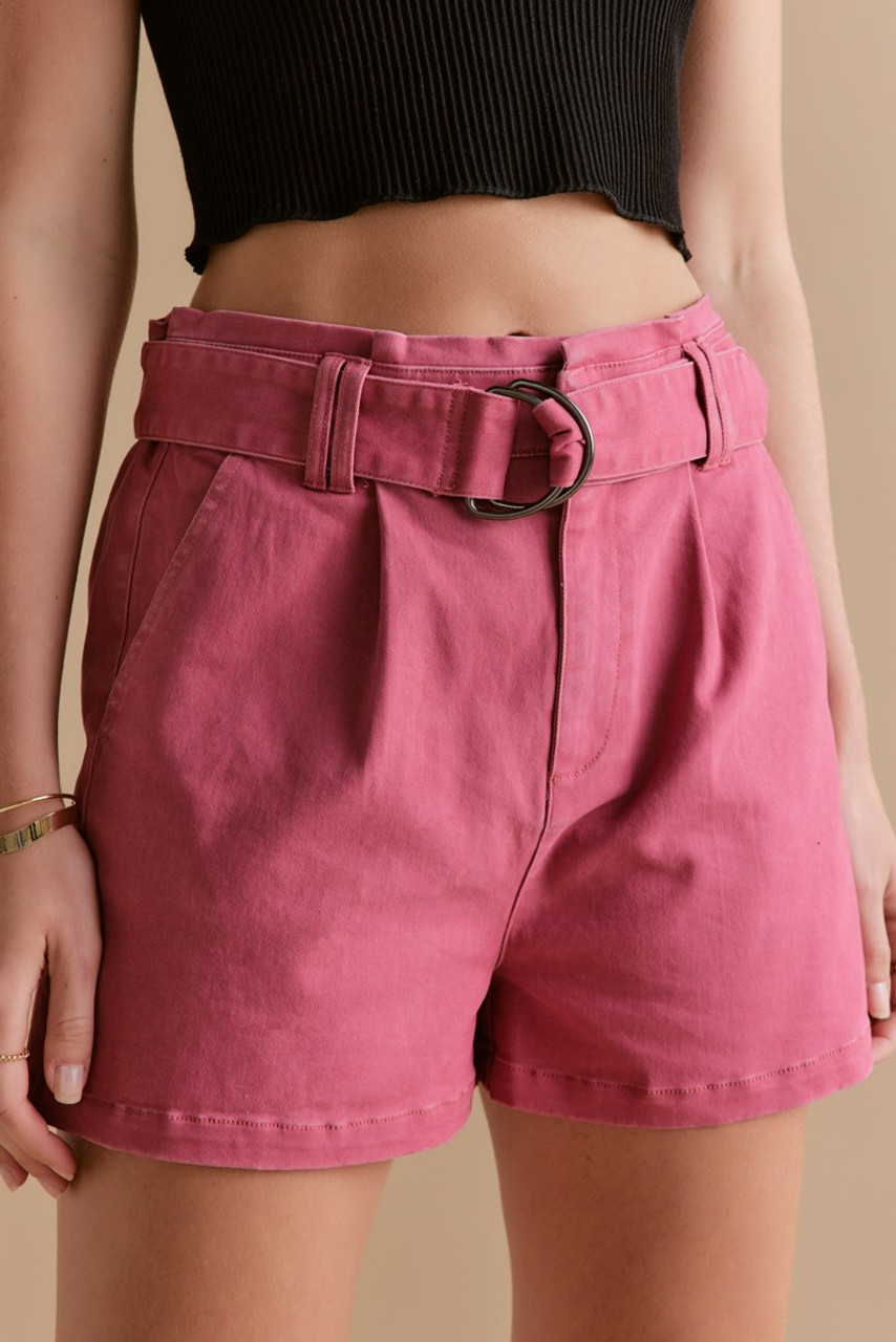 DIANTE Belted Tight Shorts 72 BECベージュ 101e98e583c5b7b11265d0faae9837