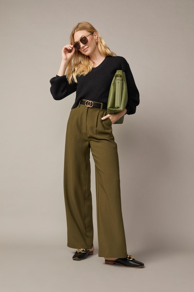 Cassidy Pleated Trousers | francesca's®