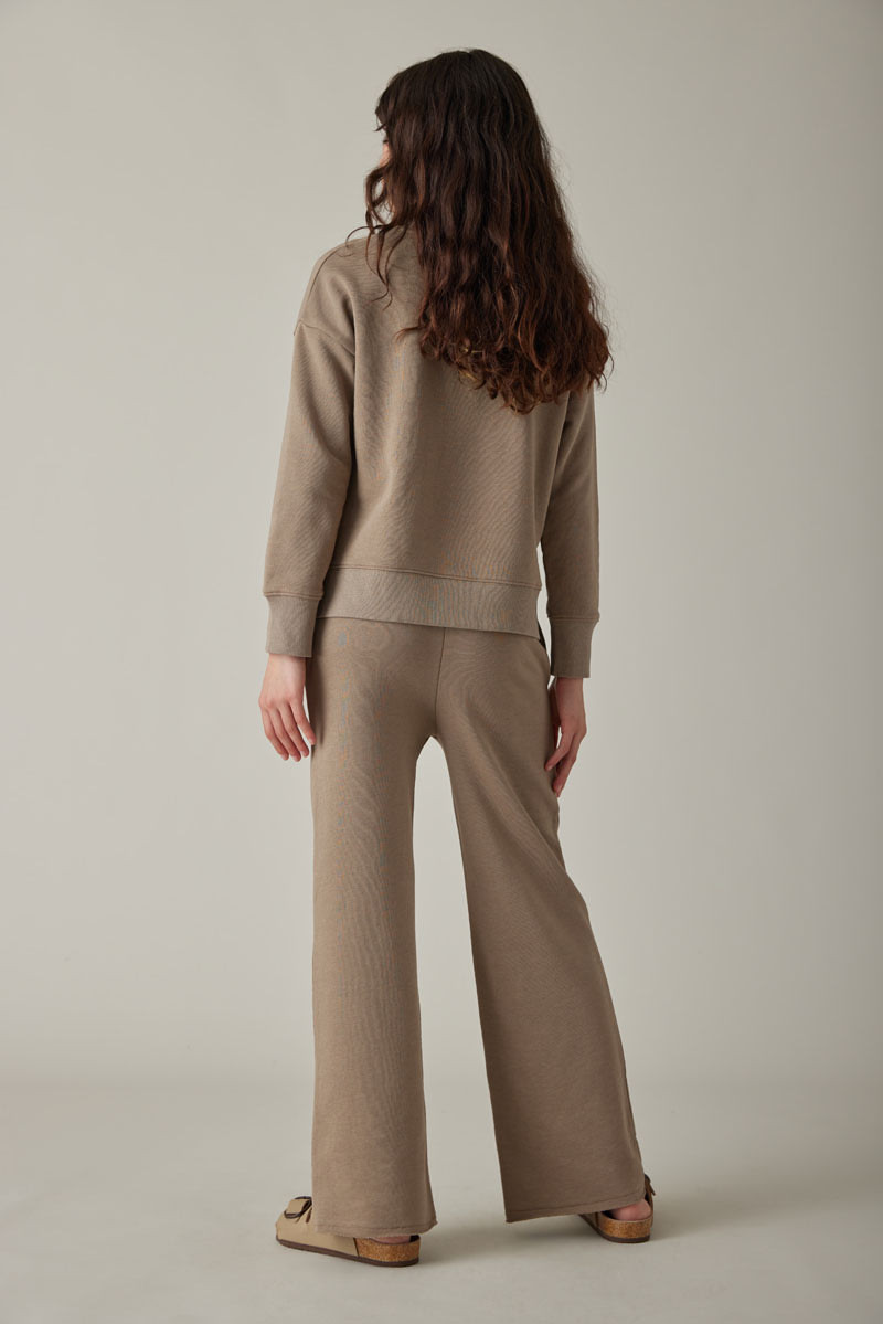 Hello Franki Kaitlin Solid Wide Leg Sweatpa For Girls