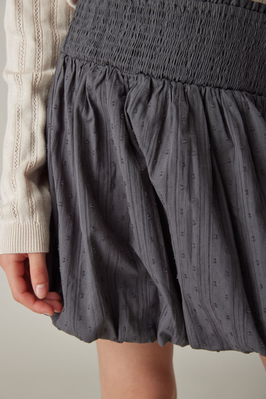 【HI FI FNK】(W) Bubble Skirt Plus Size High Waisted Mini Bubble Skirt
