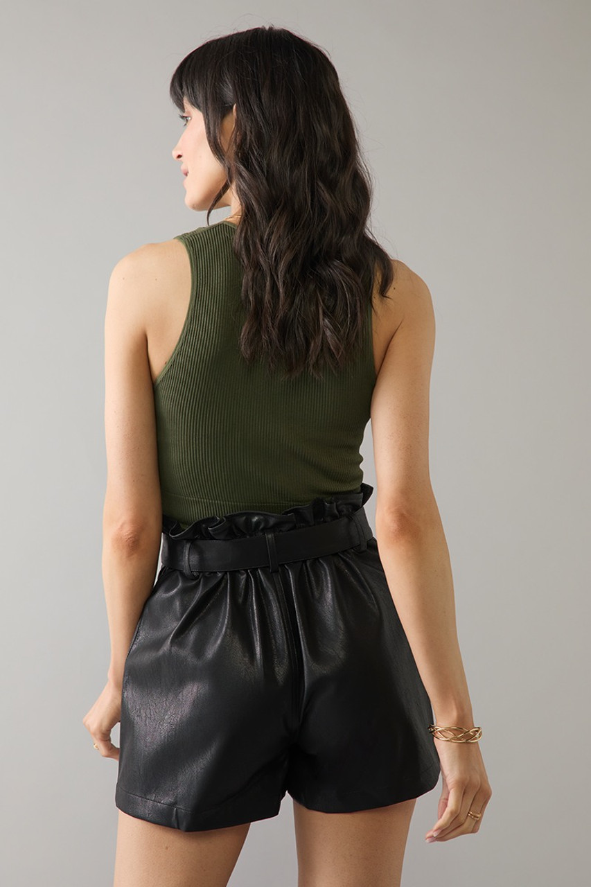 【G FORE】 VEGAN LEATHER SHORTS(WOMEN) /追跡付 Women's Stretch Vegan Leather Micro Short | Women's Bottoms