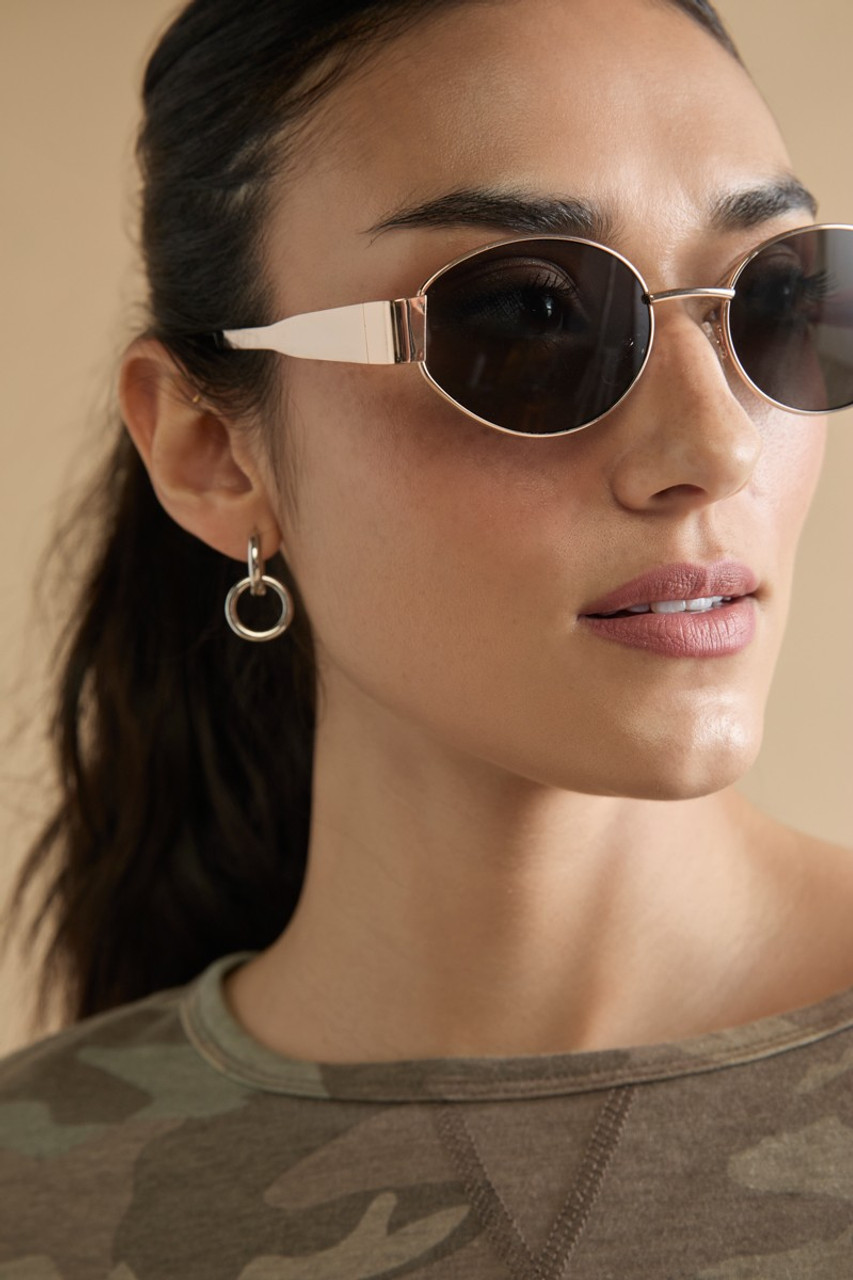 【FETICO x BLANC..】OVAL-FRAME SUNGLASSES FETICO】FETICO×BLANC OVAL FRAME SUNGLASSES - bordeaux - | loop