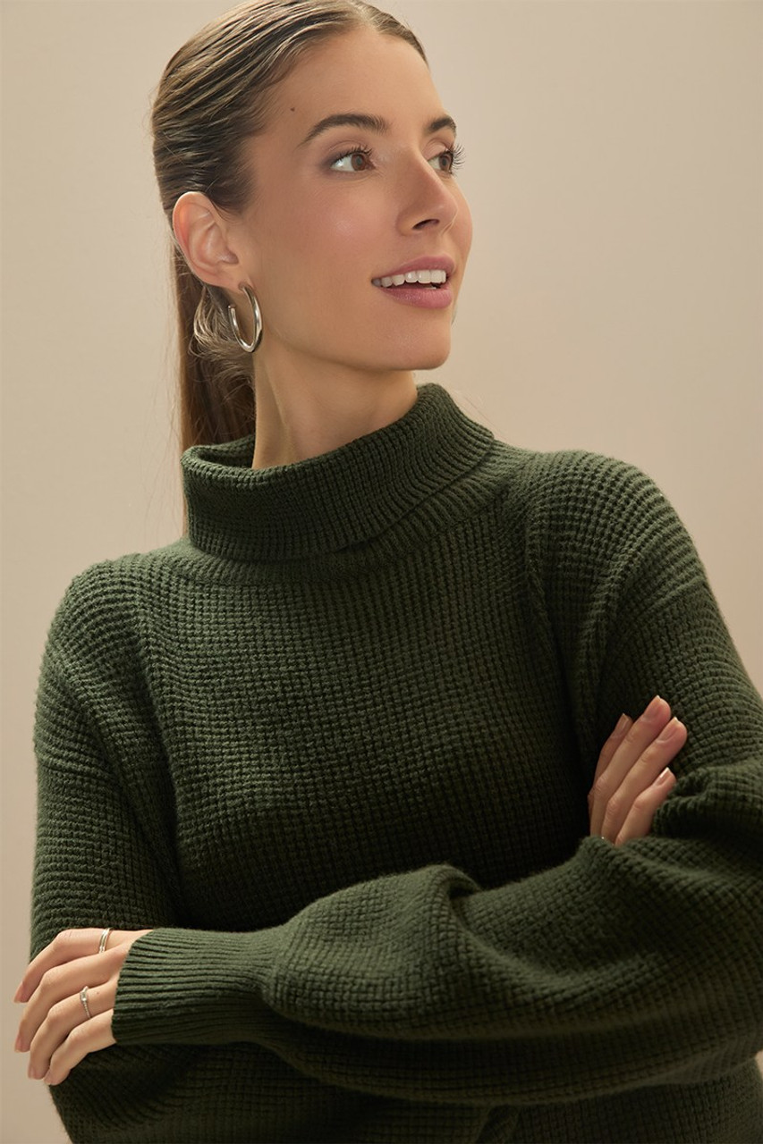 ARTS&SCIENCE S-Sleeve baloon sweater 緑 As It Happens Kelly Green Bubble Sleeve Sweater – Shop the Mint