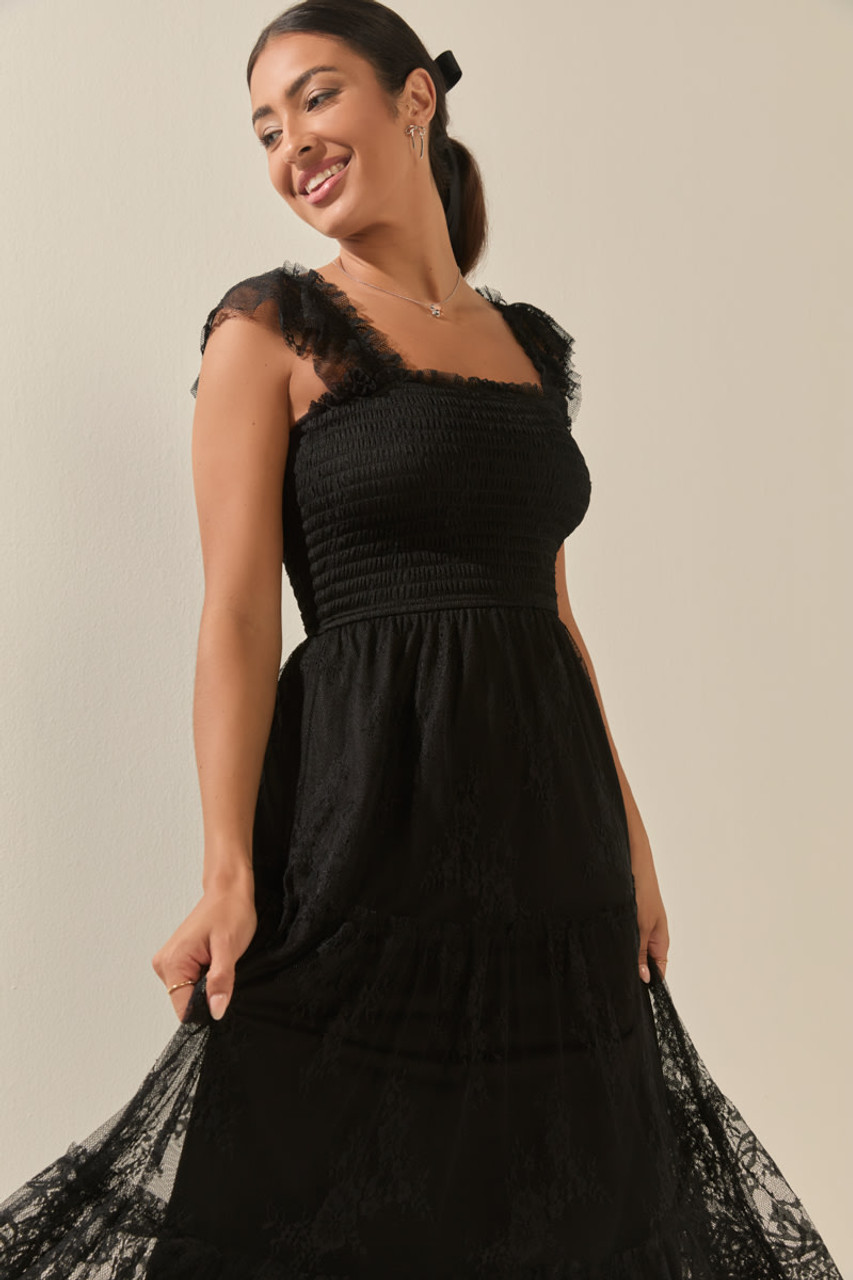 【sahara/サハラ】TulleSleeveSatin Dress Clarice Dress – Dress the Population