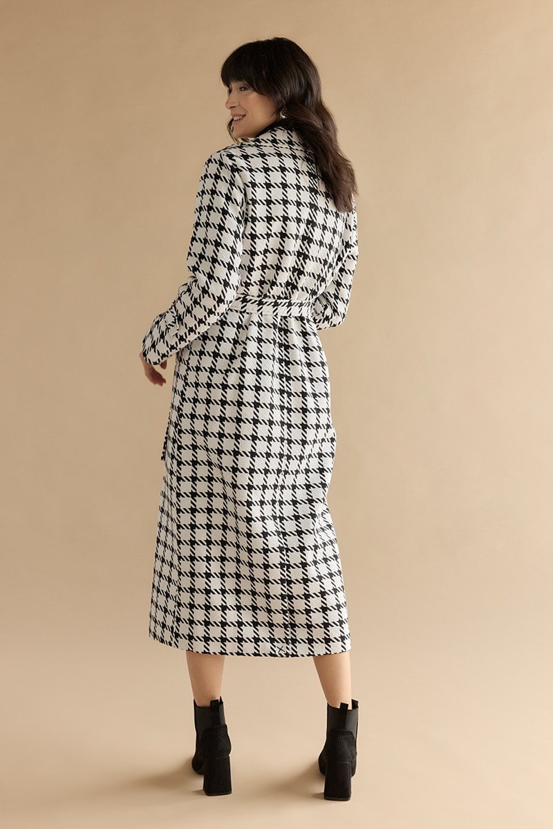 ボンクラ hand woven tweed coat size40 Harris Tweed Swing Coat in