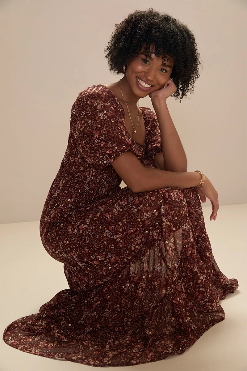 Whitney Floral Maxi Dress | francesca's