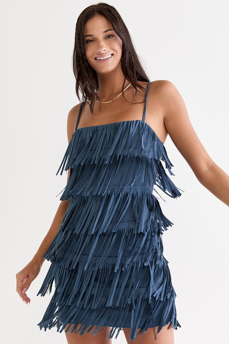 Acka lame fringe tops black 新品 Acka. lame fringe tops