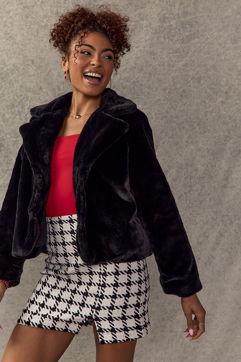 Deloris Faux Fur Jacket | francesca's®