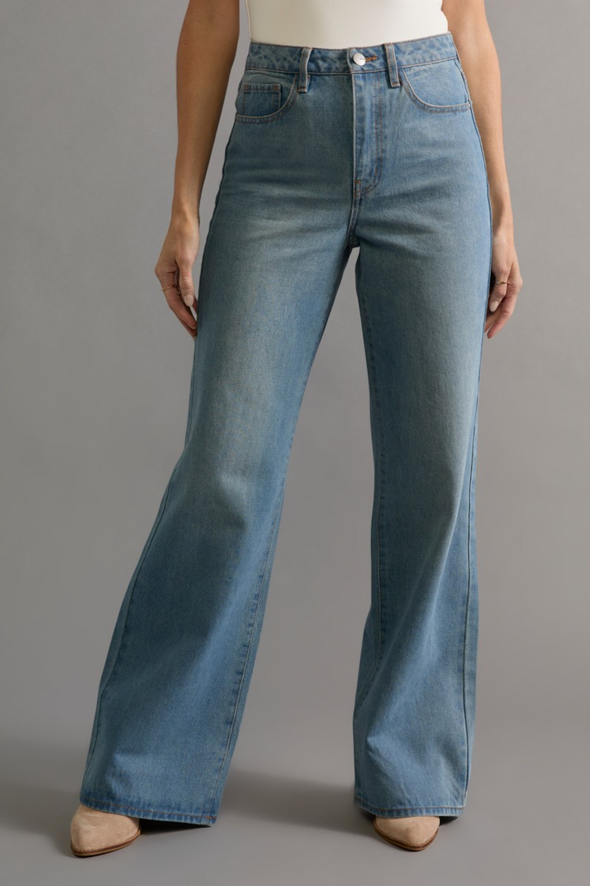 Julia High Rise Flare Denim Jeans | francesca's®
