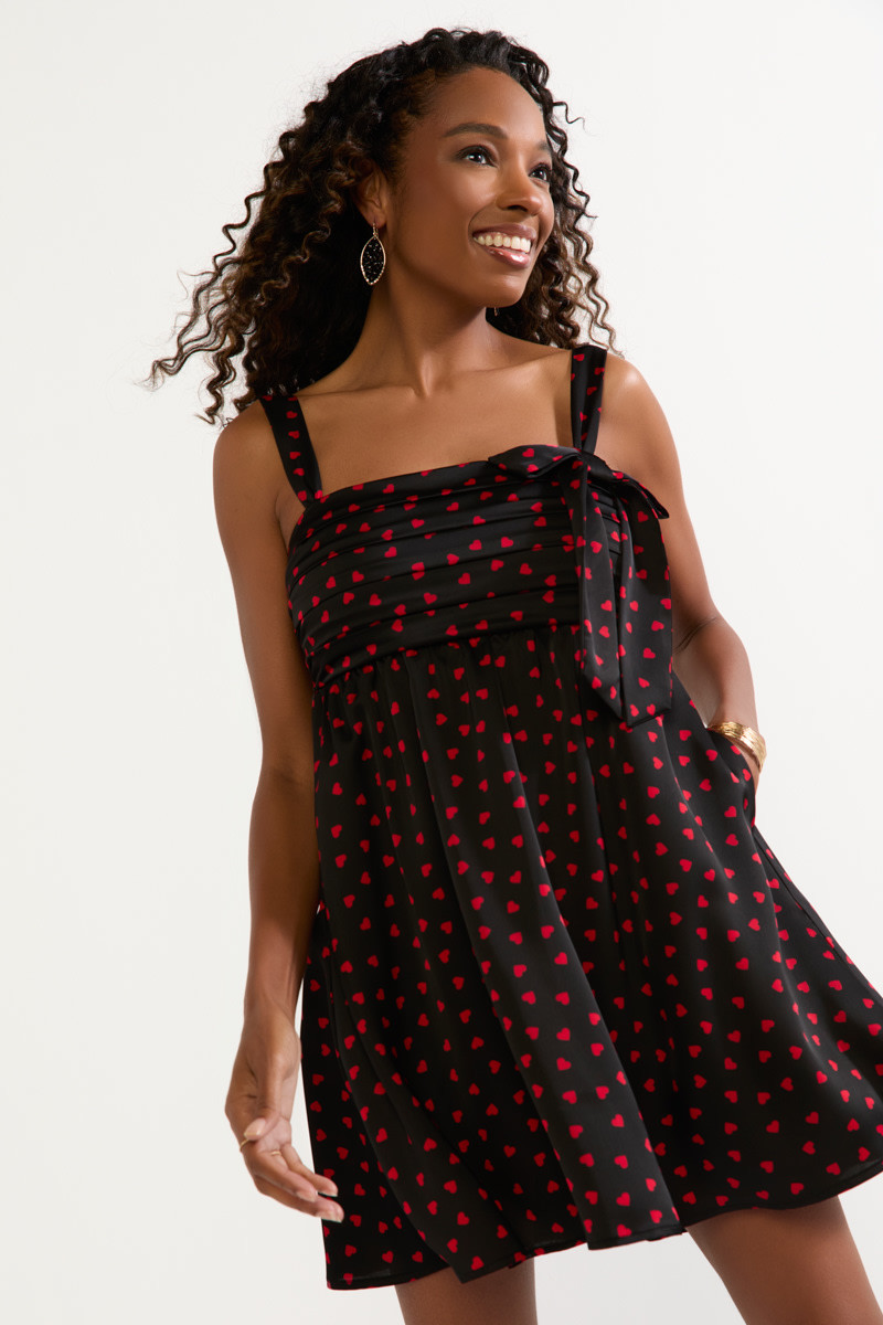 andmarry Heart stitch mini dress ミニワンピース ANDMARY】Heart stitch mini dress