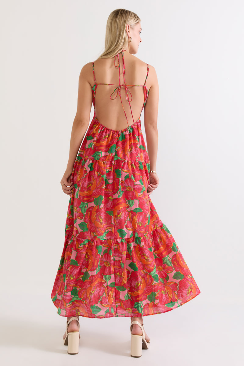 Mariana Strappy Halter Floral Maxi Dress | francesca's Mariana Strappy Halter Floral Maxi Dress | francesca's