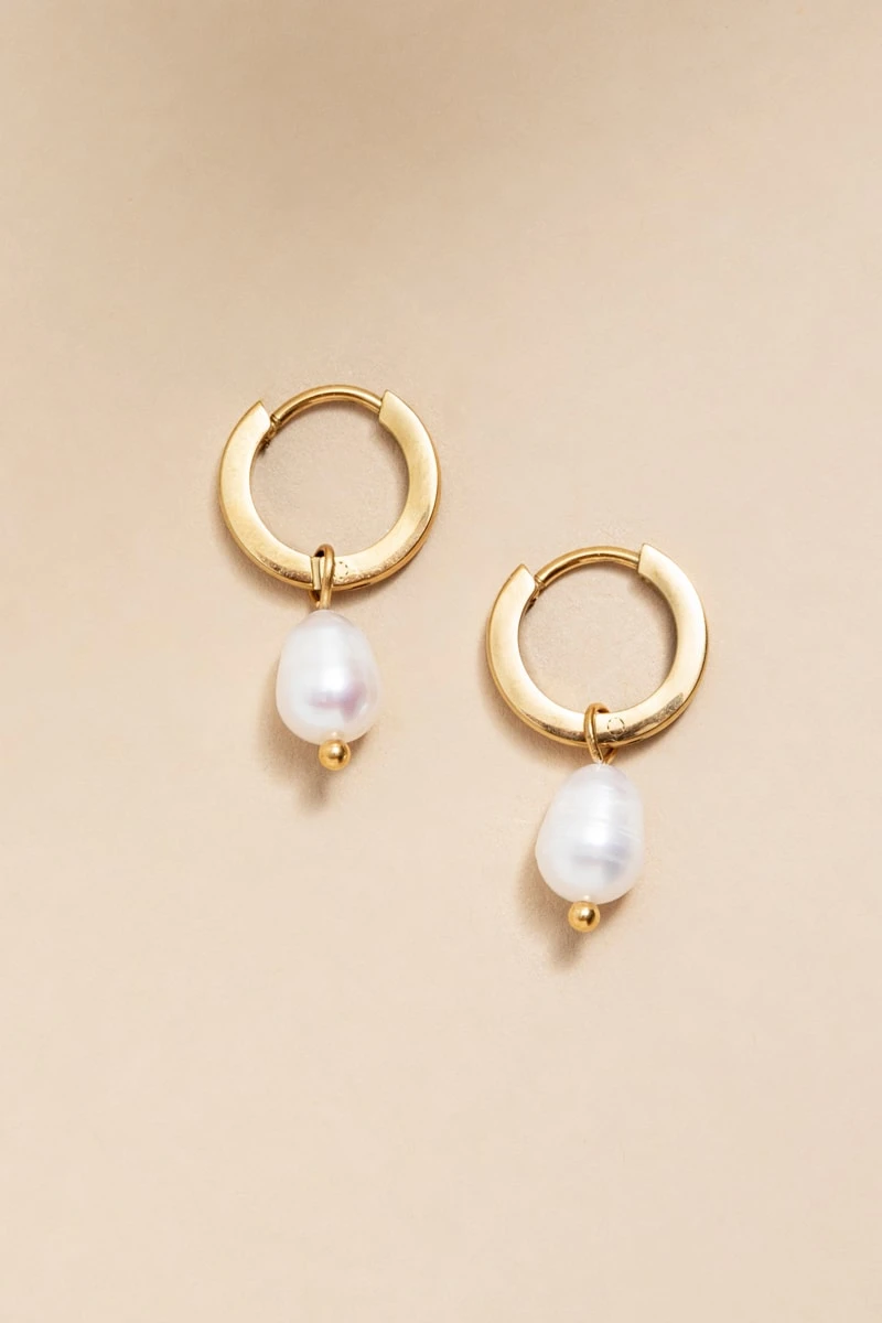 Emily Pearl Earring Ivory