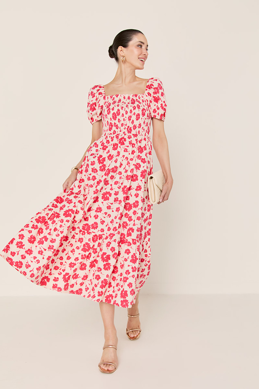 タグ付 未使用 French Bouquet Puff Sleeve Dress French Bouquet Puff Sleeve Dress
