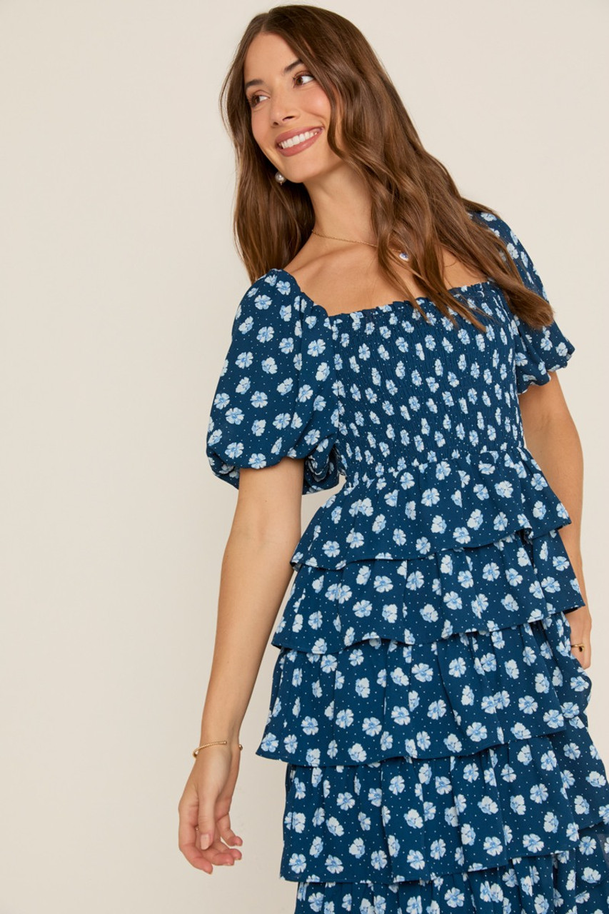 Katheryn Floral Midi Dress