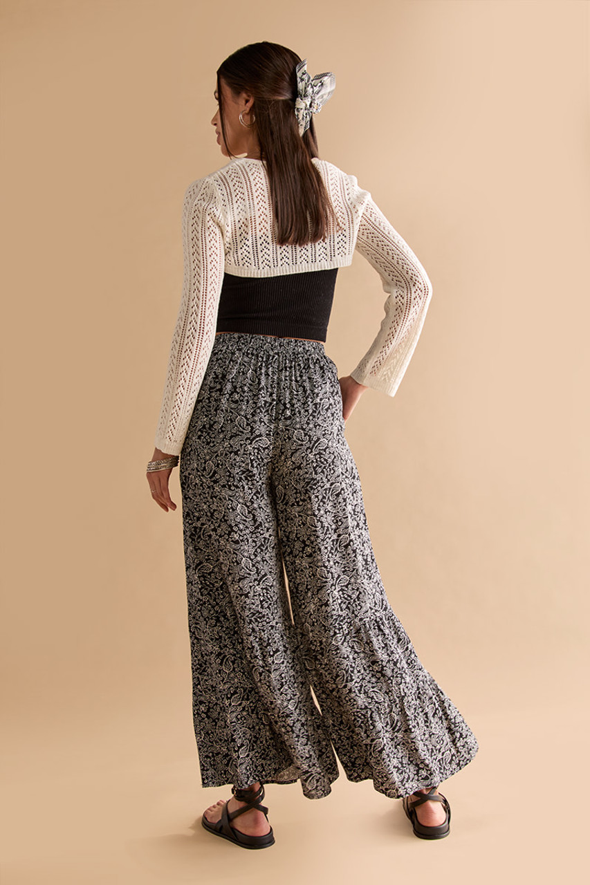 Veronica Floral Fluid Wide Leg Pants | francesca's®