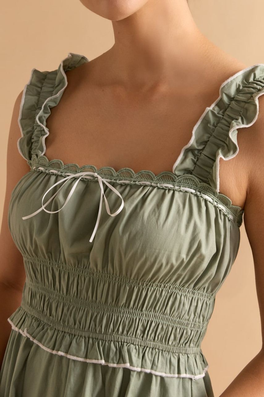 Raquel Smock Waist Tiered Maxi Dress | francesca's®