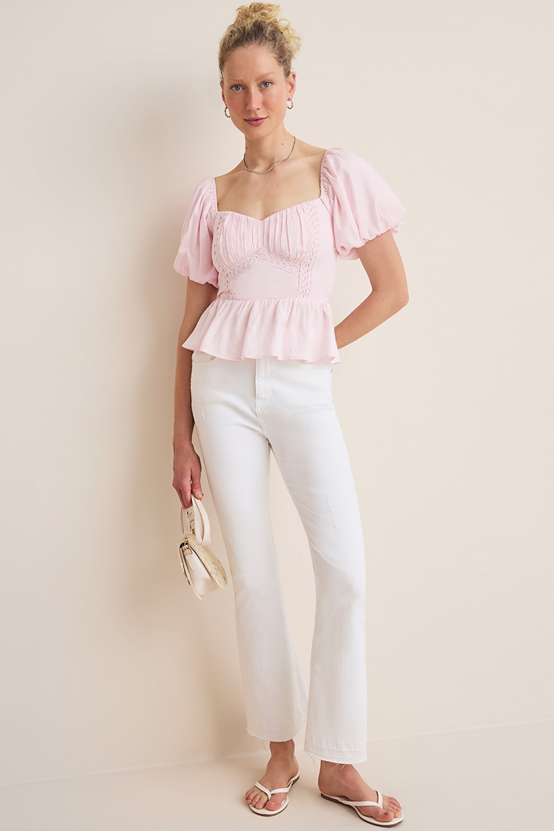 Georgia Puff Sleeve Blouse | francesca's®