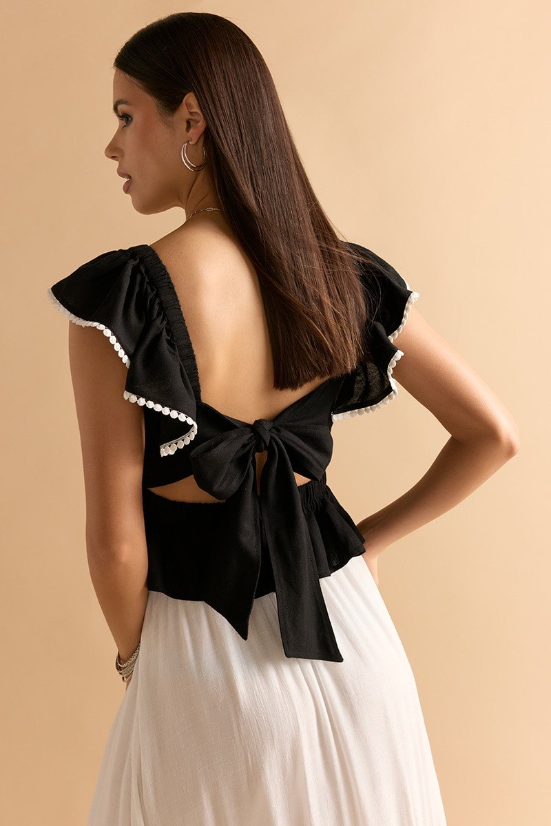 Clara Bow Back Blouse | francesca's®