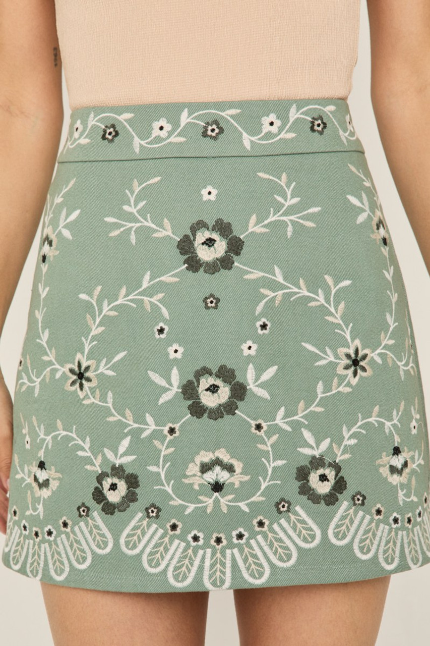 新品タグ付Sベージュandmary Nina flare mini skirt ANDMARY】Nina flare mini skirt