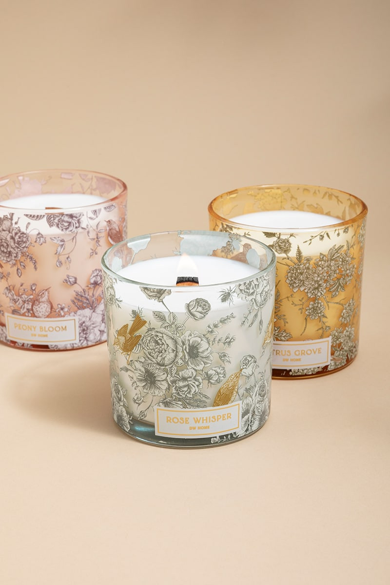 Dw Home Secret Garden Peony Bloom 12Oz Scented Candle