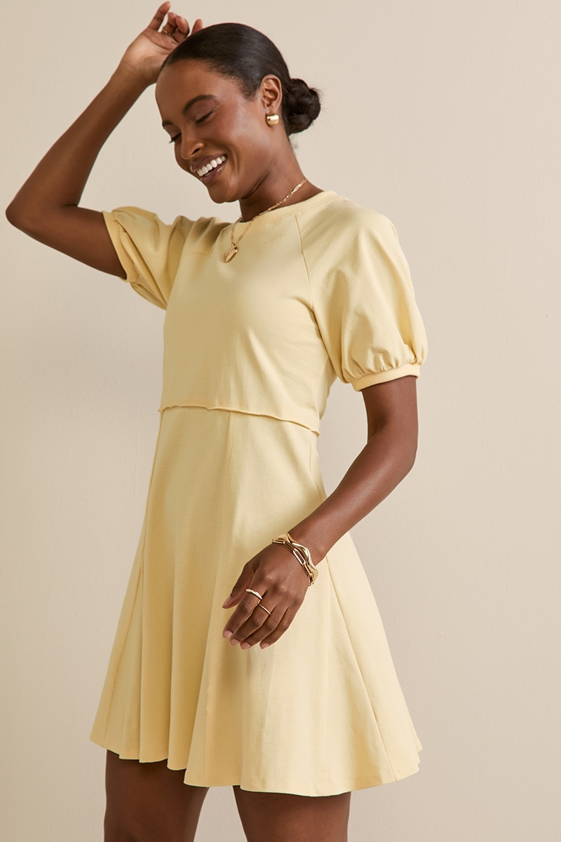 knee length dresses for ladies For Love & Lemons Helena Poplin Mini Dress