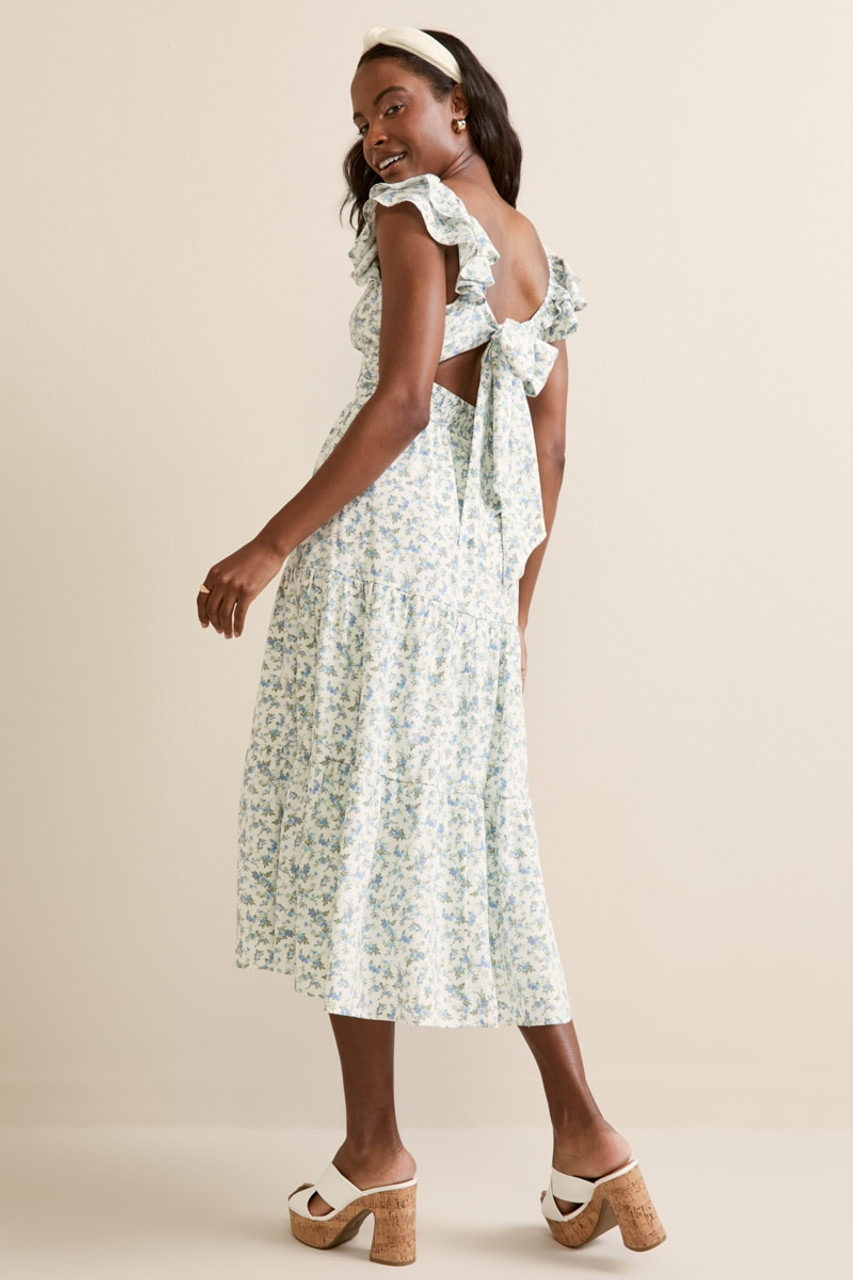 Hibiscus Pink Bow One-shoulder Floral Jacquard Maxi