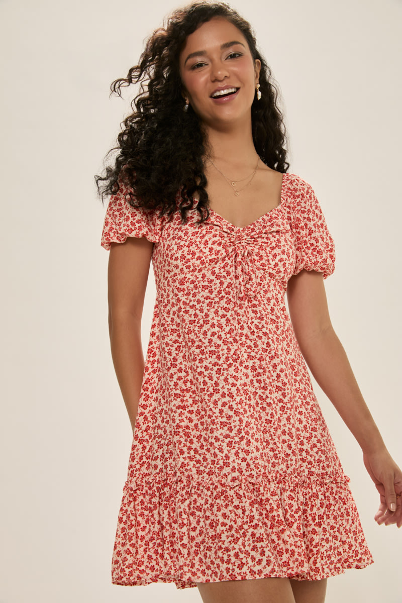 knee length dresses for ladies SARA MINI DRESS – LUSH BOUTIQUE main image 0