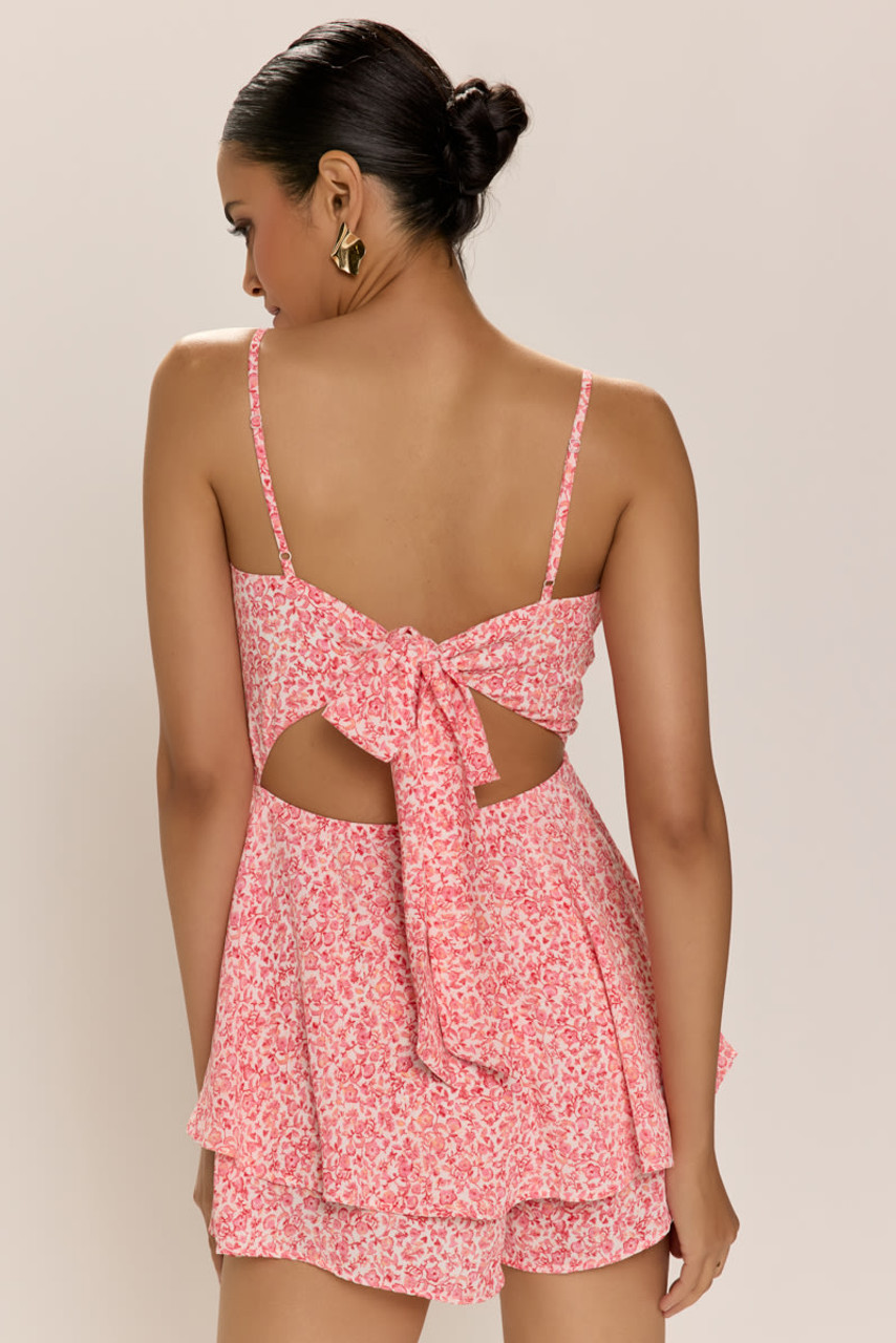 Silvia Floral Tiered Romper