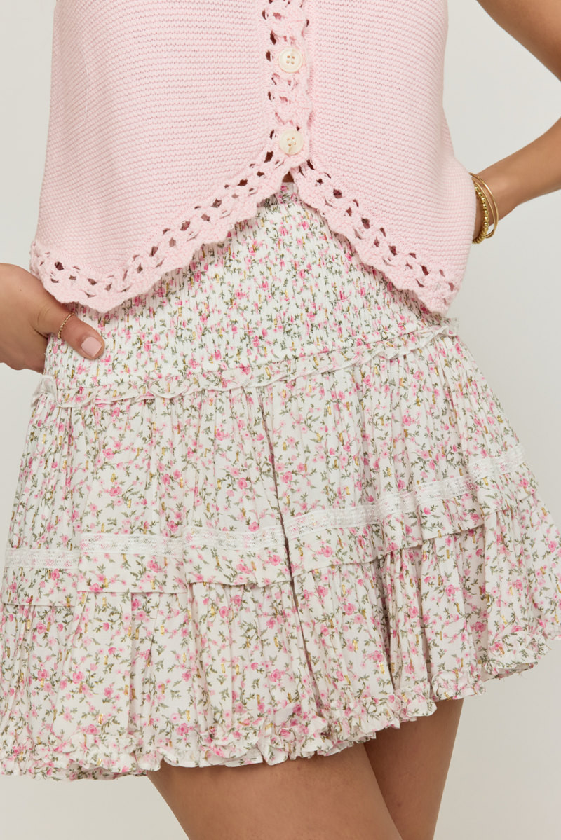 Emily Ditsy Floral Mini Skirt